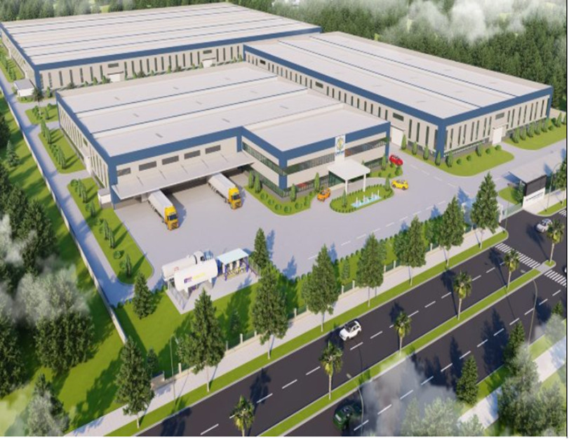 Thi công sàn dự ứng lực tại nhà máy sản xuất gọng kính Lidong Việt Nam