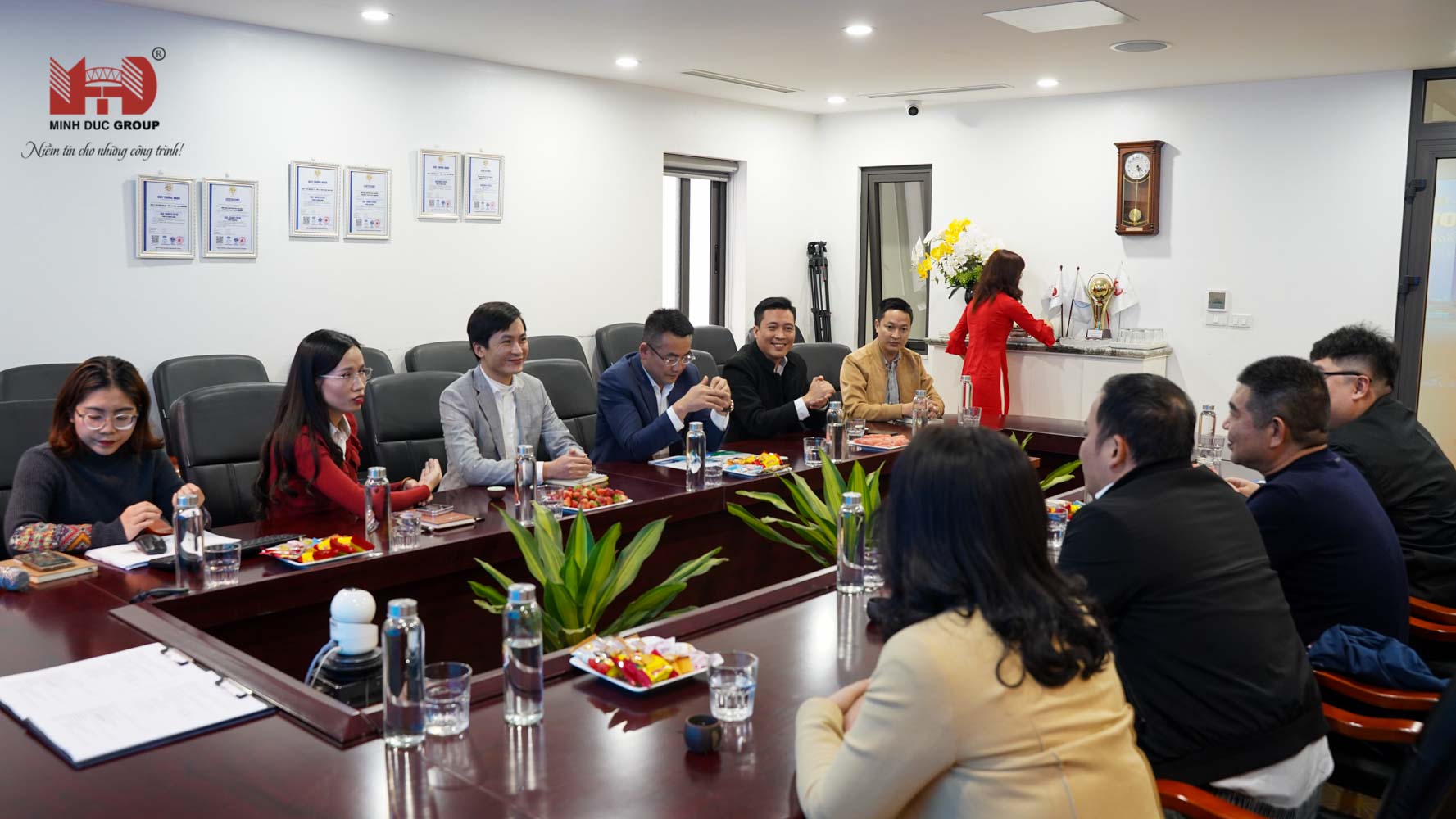 Buổi gặp mặt giữa Tập đoàn xây dựng Minh Đức và hengxing