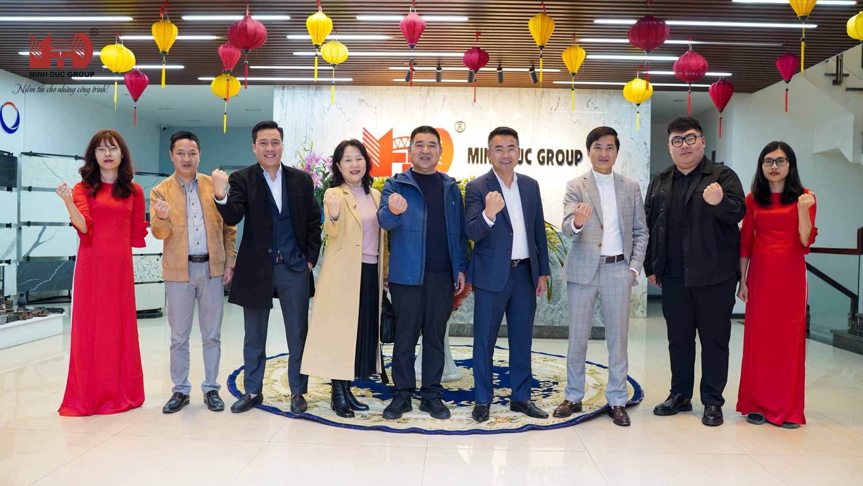 gặp đối tác hengxing