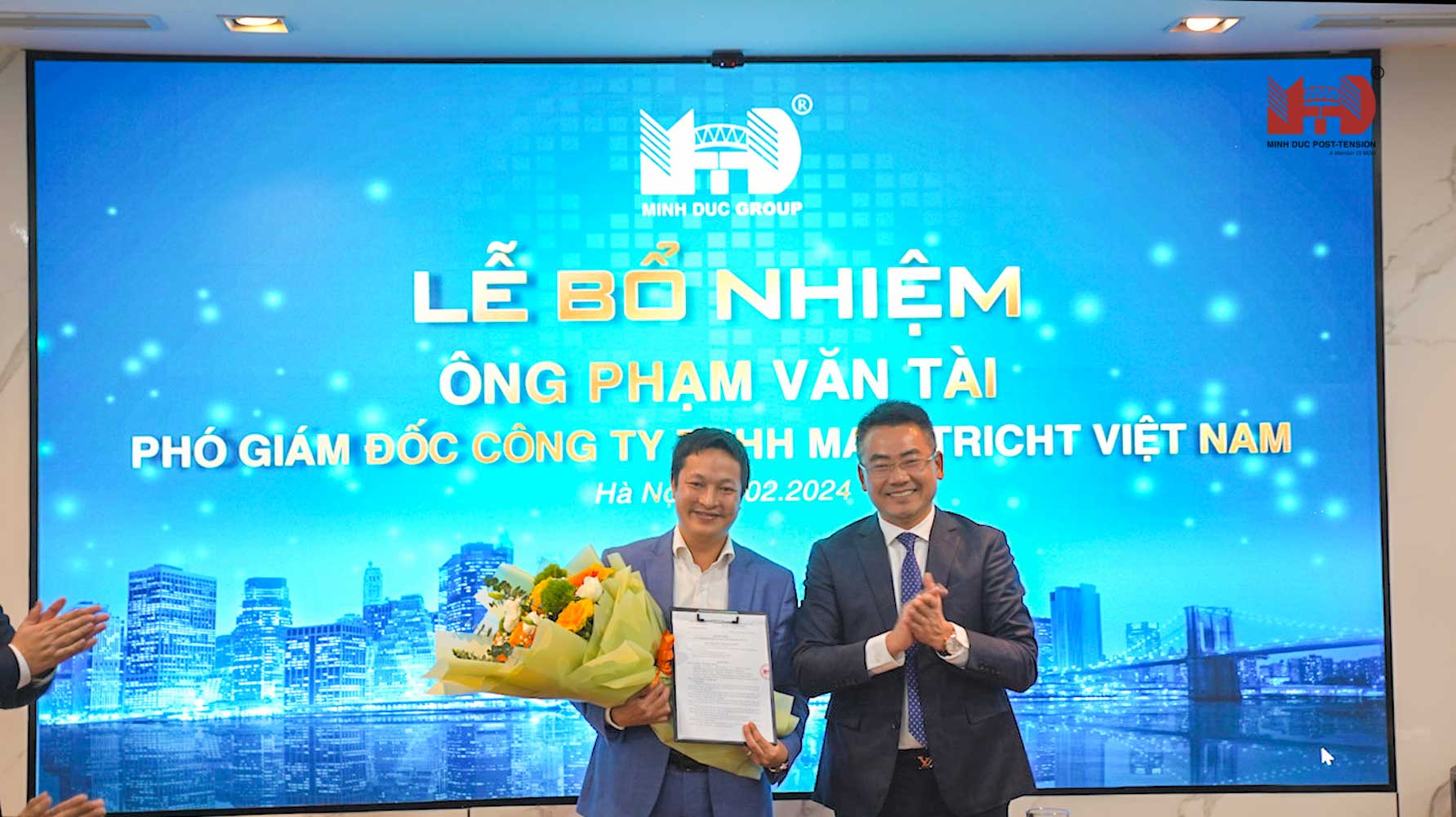 lễ bổ nhiệm nhân sự cho anh Tài