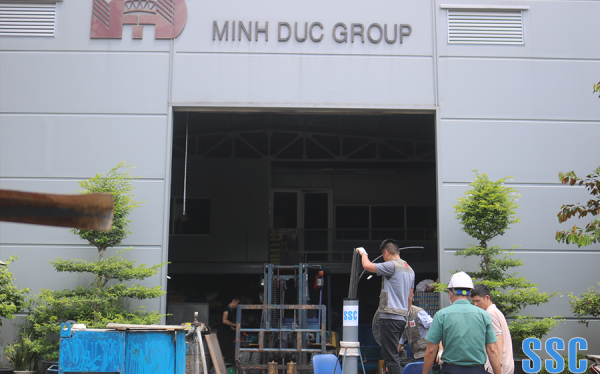 thử nghiệm bộ chặn vữa neo thí nghiệm kè marina hạ long