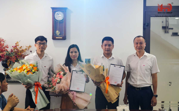 Tập đoàn xây dựng Minh Đức bổ nhiệm vị trí cấp quản lý