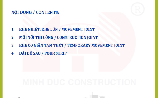 Khe nhiệt và khe lún trong thiêt kế công trình tòa nhà Khe nhiệt và khe lún